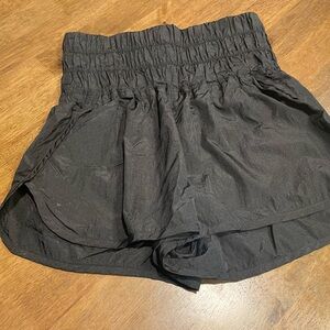 Free People Movement The Way Home Black High-Waisted Shorts Small